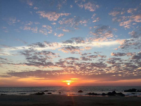 Sonnenuntergang am Ngapapali-beach von Myanmar