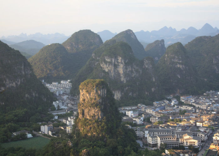 Kaarstberge in China.åç