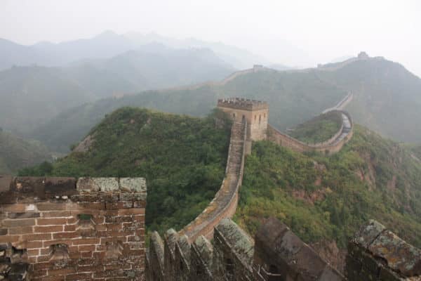 Die Chinesische Mauer - Wahrzeichen von China.