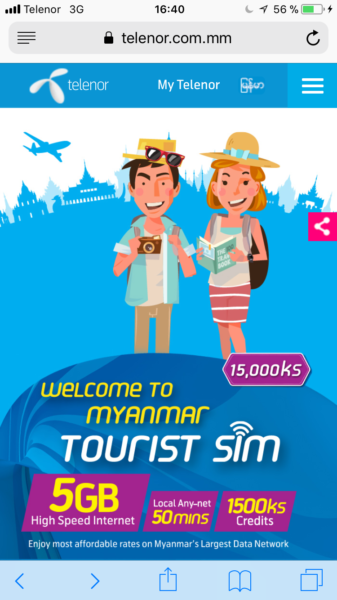 Telenor Tourist Sim Karte