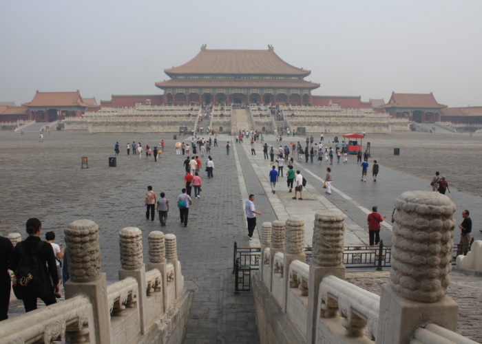 Die Verbotene Stadt in Peking / China.