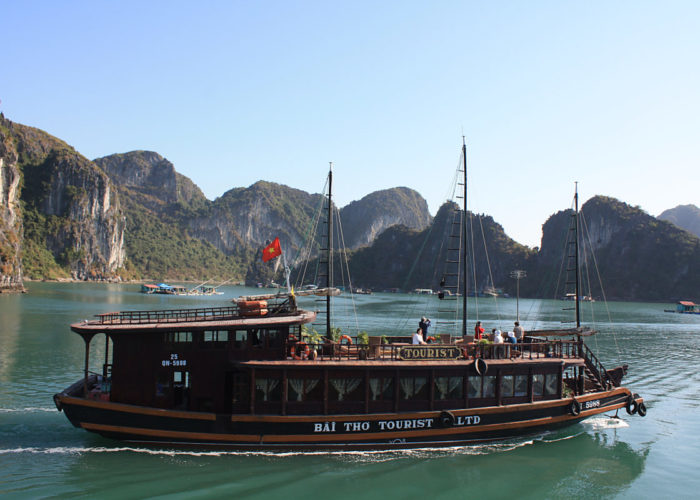 Die Halongbay im Süden von Vietnam.