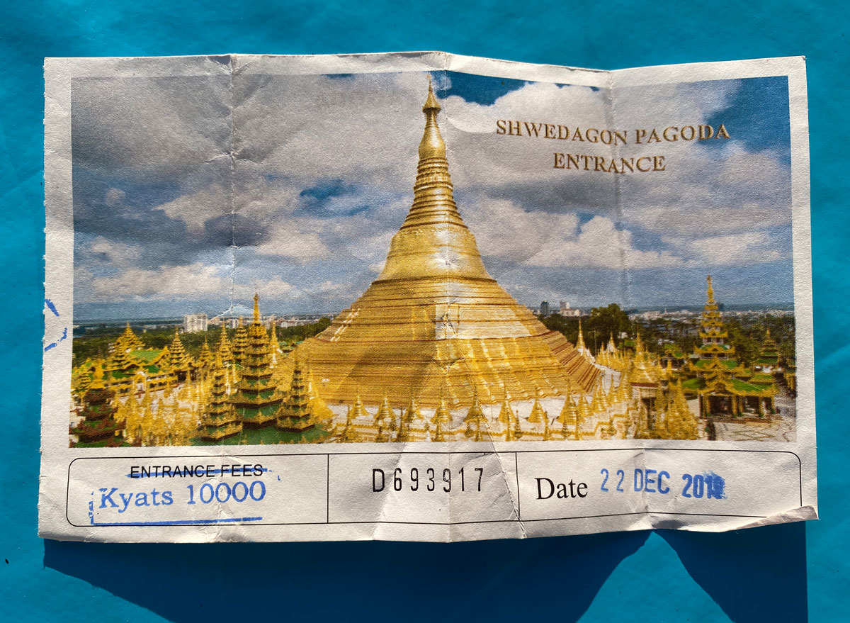 Alle Infos zu den Eintrittskarten und den Öffnungszeiten der Shwedagon Pagode in Yangon.