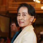 September 17 2013 – PRAGUE: the opposition leader of Myanmar and Nobel Peace Prize Laureate, Aung San Suu Kyi at a FORUM conference in PRAGUE.